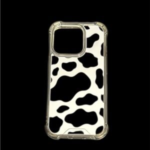 Cow Print Phone Case - Black and White